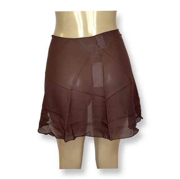 Zuliana Brown Short Sarong Made in USA New With Tags - Picture 3 of 7